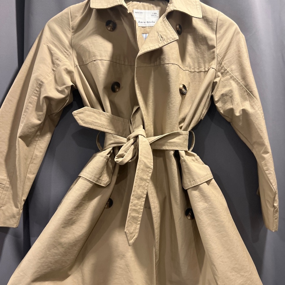 Khaki trench coat